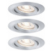 PAULMANN LED vestavné svítidlo Nova mini Plus EasyDim výklopné 3x4,2W 2700K hliník 230V 929.75