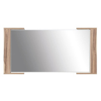 Nástěnné zrcadlo Naremo (bílá, ořech)