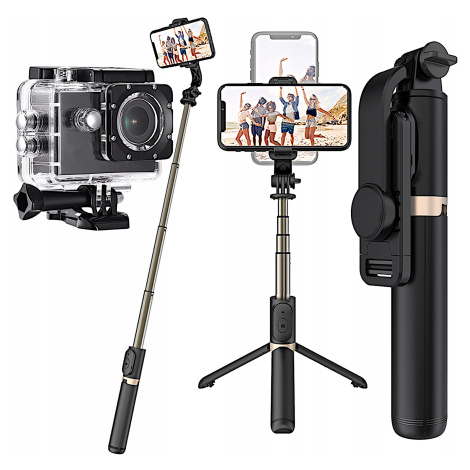 Selfie Tyč Stativ Pro Telefon Tripod S Dálkovým Ovládáním Tyč Bluetooth Stativ Bt