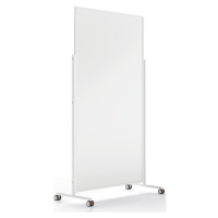 magnetoplan Elegantní bílá tabule VARIO, mobilní, formát tabule 1800 x 1000 mm, ocelový plech, b