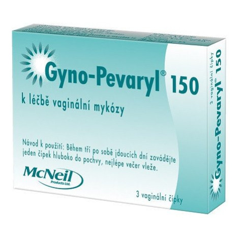 GYNO-PEVARYL 150 mg, vaginální čípky 3 ks