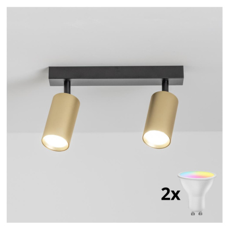 Brilagi - LED Stmívat. bodové svítidlo SELE GOLDEN 2xGU10/6,5W/230V černá/zlatá BG1006+AI2296