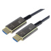 PremiumCord optický fiber kabel, Ultra High Speed HDMI 2.1, 8K@60Hz, zlacené, opletený, 15m - kp