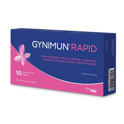 GYNIMUN Rapid 10 vaginálních čípků