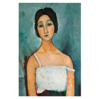 Obrazová reprodukce Christina, Portrait of a Girl in White - Amedeo Modigliani, (26.7 x 40 cm)