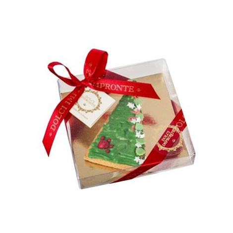 COBBYS PET Vánoční sušenka v dárkovém balení Vánoční stromek zelený 37 g/ 6 × 10 cm