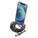 CellularLine Transparentní zadní kryt Neck-Case s černou šňůrkou na krk pro Apple iPhone 12 MINI