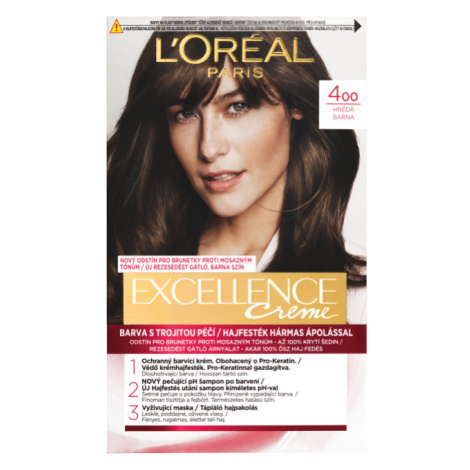 L'Oréal Paris Excellence Creme hnědá 400