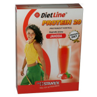 Dietline Protein 20 Koktejl Jahoda 3 Sáčky