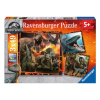 Ravensburger: Puzzle 3x49 dílků. - Jurský Svět