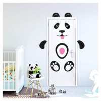 Dětské samolepky na zeď - Panda na dveře i zeď