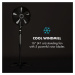 Klarstein Summer Vibe, stojanový ventilátor, 16", 55 W, 2040 m3/h, oscilace 65 °, černý