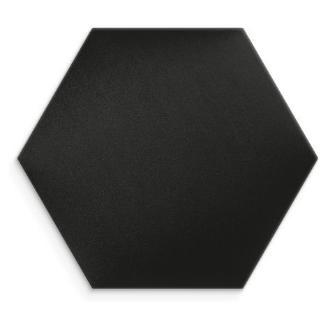 Čalouněný nástěnný panel HEXAGON 30x26 cm černá MyBestHome