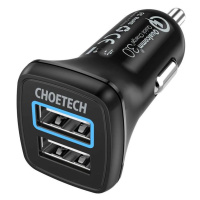 Nabíječka do auta Choetech C0051 36W QC 3.0 (černá)