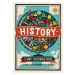 History: A Map Colouring Book (A World of History to Colour) - kniha z kategorie Omalovánky, vys