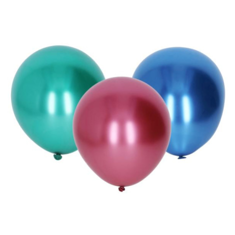 Balónek nafukovací 25cm chromový 100 ks Wiky