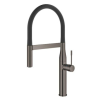 Dřezová baterie Grohe Essence se silikonovým ramínkem Hard Graphite 30294A00