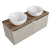 ArtCom Koupelnová skříňka s umyvadlem a deskou SANTA Fe Taupe DU120/1 | 120 cm
