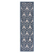 Flair Rugs koberce Běhoun Piatto Oro Blue – na ven i na doma - 66x230 cm