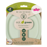 NIP - GREEN line talířek, 2ks, green/light green