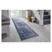 Flair Rugs koberce Běhoun Manhattan Antique Blue - 60x230 cm