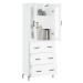 vidaXL Skříň highboard bílá 69,5 x 34 x 180 cm kompozitní dřevo