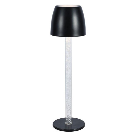 LED Stmívatelná nabíjecí stolní lampa LED/3W/5V 3000K černá Donoci