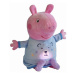 Peppa Pig 2v1 plyšový usínáček hrající + světlo, modrý, 25 cm