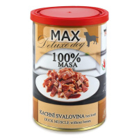 Max Deluxe Dog konzerva kachní svalovina bez kosti 400g