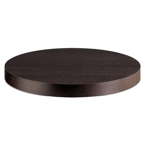 PEDRALI - Kulatá dýhovaná stolová deska - tloušťka 50 mm