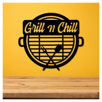 Dřevěná výzdoba do kuchyně - Grill n Chill
