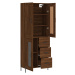 vidaXL Skříň highboard hnědý dub 69,5 x 34 x 180 cm kompozitní dřevo