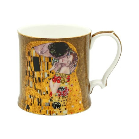 Home Elements Porcelánový hrnek 360 ml, Klimt, Polibek zlatý