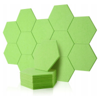 Akustické Panely Zelené Hexagon 30X26X1