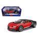 Bburago bugatti chiron red/black 1:18