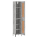 vidaXL Skříň highboard betonově šedá 34,5x34x180 cm kompozitní dřevo