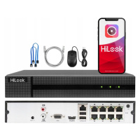 HiLook Ip rekordér pro monitorování 8x PoE Detekce pohybu 2.0