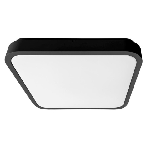 Brilagi-LED Koupel. strop. sv. se senz. ZENNA LED/24W/230V 34,5x34,5 cm IP44 čer BRW3094-24W/HF/