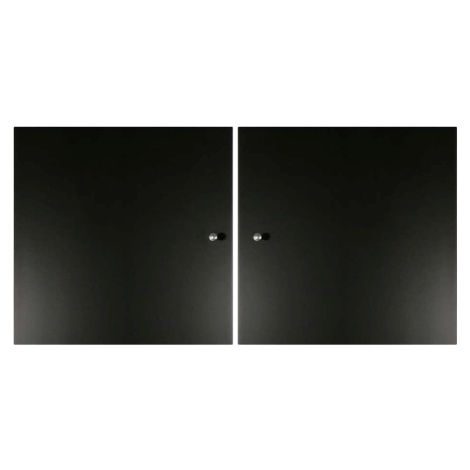 Černá dvířka pro modulární policový systém 2 ks, 32x33 cm Mistral Kubus - Hammel Furniture