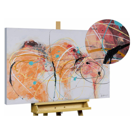 KUNSTLOFT RUČNĚ MALOVANÝ AKRYLOVÝ OBRAZ BÍLÝ CM