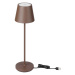LED Stmívatelná dotyková dobíjecí stolní lampa LED/2W/5V 4400 mAh IP54 hnědá