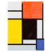 Obrazová reprodukce Composition with red, Piet Mondrian, 30 × 40 cm