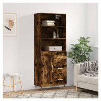 vidaXL Skříň highboard kouřový dub 69,5 x 34 x 180 cm kompozitní dřevo