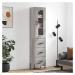 vidaXL Skříň highboard šedá sonoma 34,5 x 34 x 180 cm kompozitní dřevo