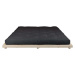 Dvoulůžková postel z borovicového dřeva s matrací Karup Design Dock Double Latex Natural Clear/B