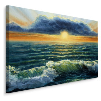 Plátno Mořské Vlny A Mraky Varianta: 120x80