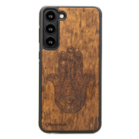 Pouzdro Bewood pro Samsung Galaxy S23 Plus Hamsa Imbuia