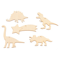 Dřevěný kolotoč na dotvoření Zvolte variantu:: Dinosauři