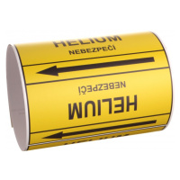 Páska na značení potrubí Signus M25 - HELIUM Samolepka 130 x 100 mm, délka 1,5 m, Kód: 25883