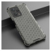 Honeycomb pancéřové pouzdro se silikonovým rámem pro Xiaomi Redmi Note 12 PRO PLUS Black